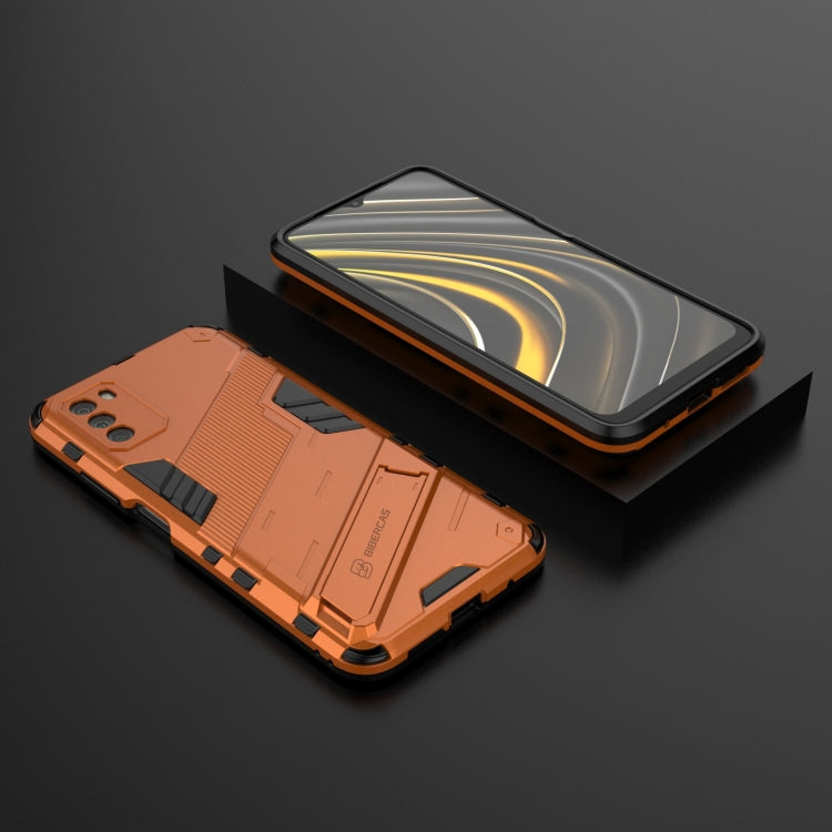 For Xiaomi Poco M3 Punk Armor 2 in 1 PC + TPU Shockproof Case with Invisible Holder