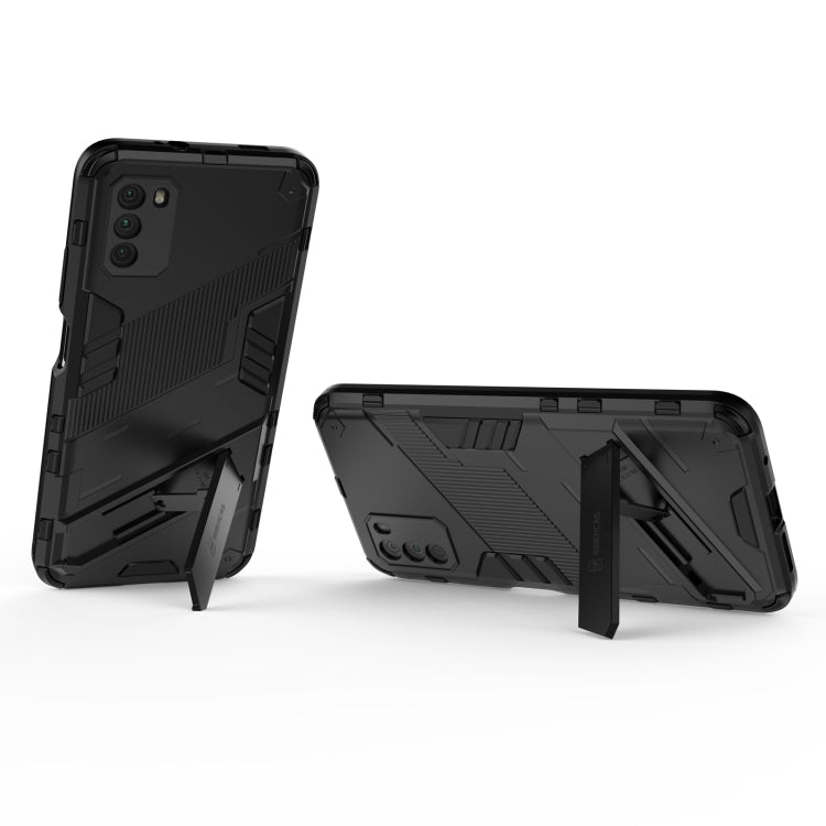 For Xiaomi Poco M3 Punk Armor 2 in 1 PC + TPU Shockproof Case with Invisible Holder