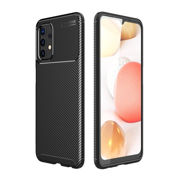 For Samsung Galaxy A32 4G Carbon Fiber Texture Shockproof TPU Case