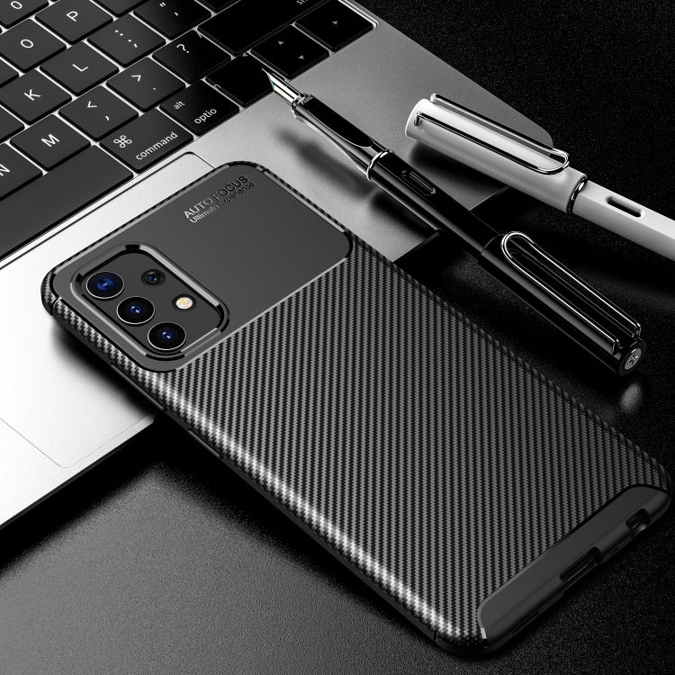 For Samsung Galaxy A32 4G Carbon Fiber Texture Shockproof TPU Case