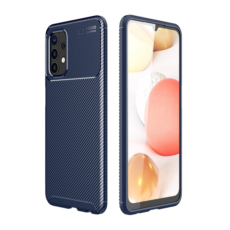 For Samsung Galaxy A32 4G Carbon Fiber Texture Shockproof TPU Case