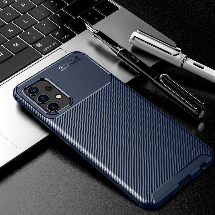 For Samsung Galaxy A32 4G Carbon Fiber Texture Shockproof TPU Case