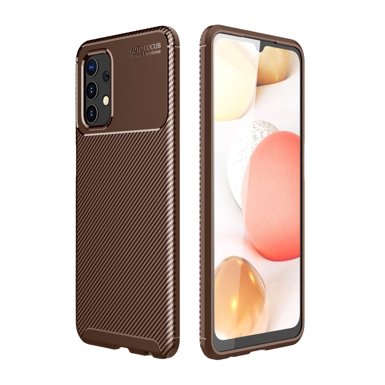 For Samsung Galaxy A32 4G Carbon Fiber Texture Shockproof TPU Case
