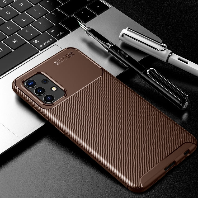 For Samsung Galaxy A32 4G Carbon Fiber Texture Shockproof TPU Case