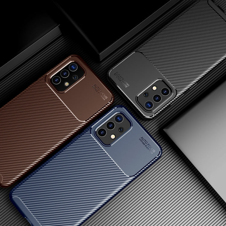 For Samsung Galaxy A32 4G Carbon Fiber Texture Shockproof TPU Case