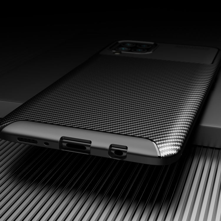 For Samsung Galaxy F62 / M62 Carbon Fiber Texture Shockproof TPU Case(Brown)