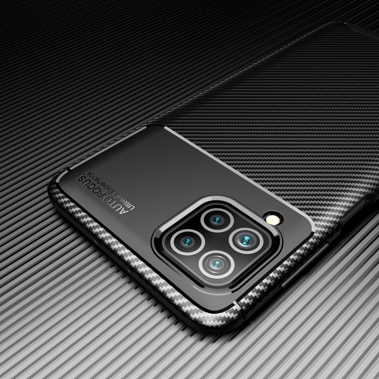 For Samsung Galaxy F62 / M62 Carbon Fiber Texture Shockproof TPU Case(Brown)