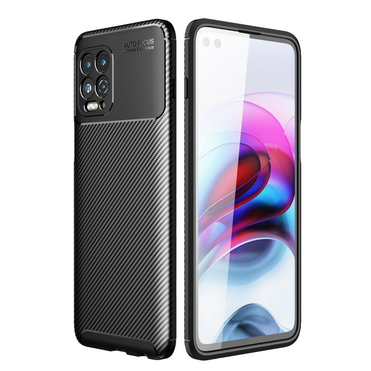 For Motorola Moto Edge S / G100 Carbon Fiber Texture Shockproof TPU Case