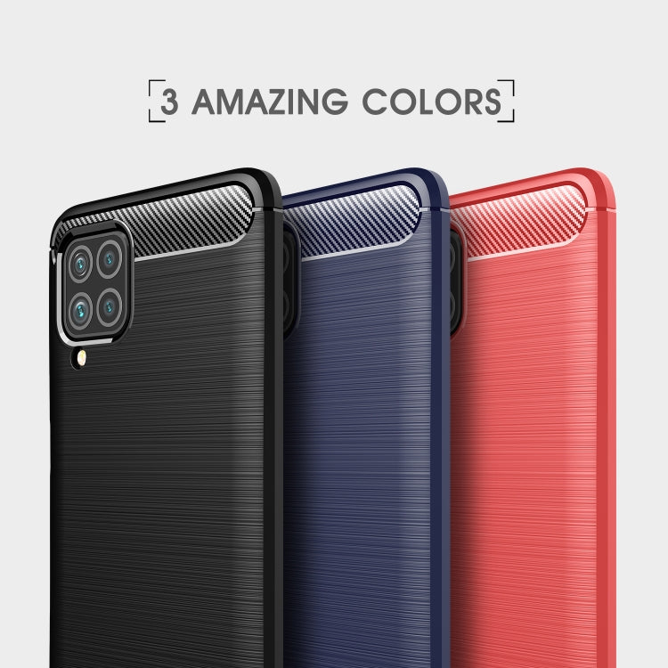 For Samsung Galaxy F62 / M62 Brushed Texture Carbon Fiber TPU Case