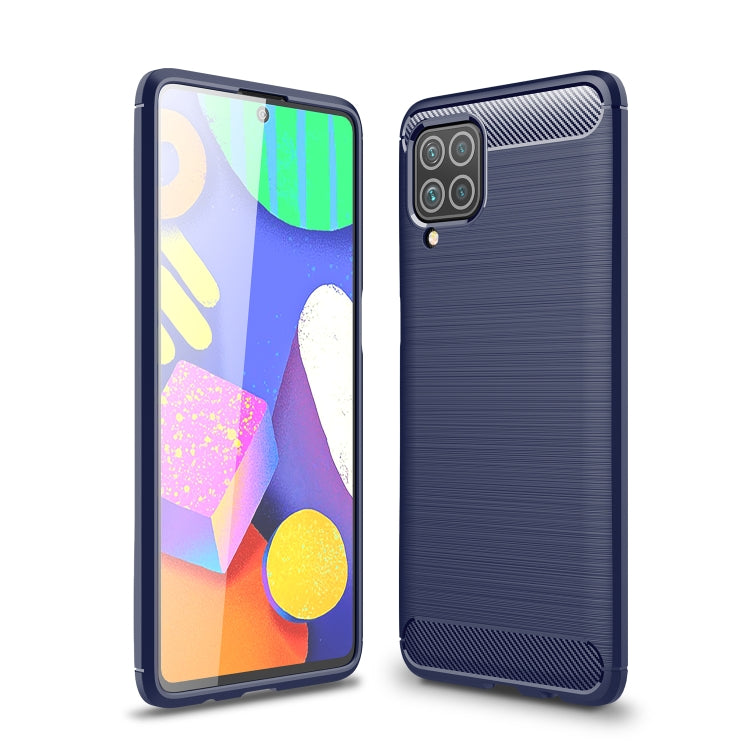 For Samsung Galaxy F62 / M62 Brushed Texture Carbon Fiber TPU Case