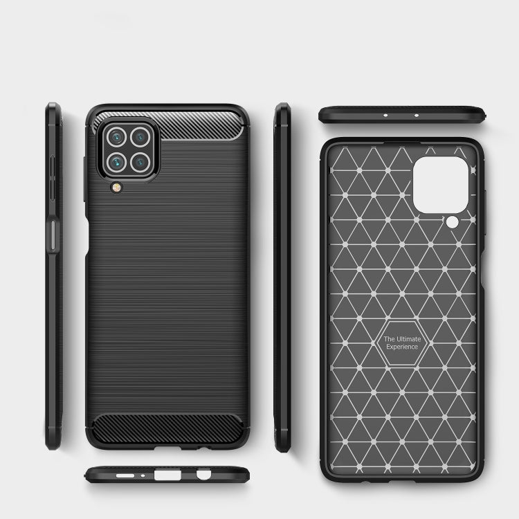 For Samsung Galaxy F62 / M62 Brushed Texture Carbon Fiber TPU Case