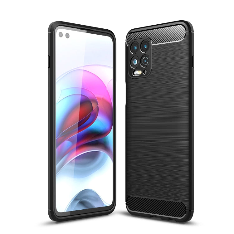 For Motorola Moto Edge S / G100 Brushed Texture Carbon Fiber TPU Case