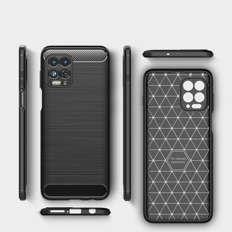 For Motorola Moto Edge S / G100 Brushed Texture Carbon Fiber TPU Case