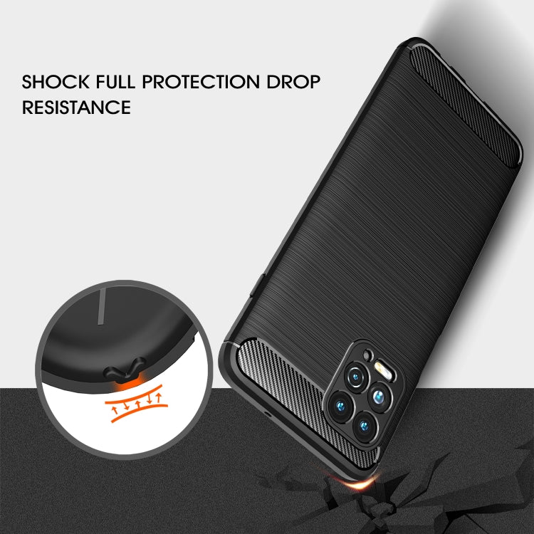 For Motorola Moto Edge S / G100 Brushed Texture Carbon Fiber TPU Case