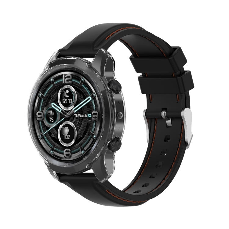 For TicWatch Pro 3 / Pro 3 Lite Half Coverage Hollowed TPU Protective Case