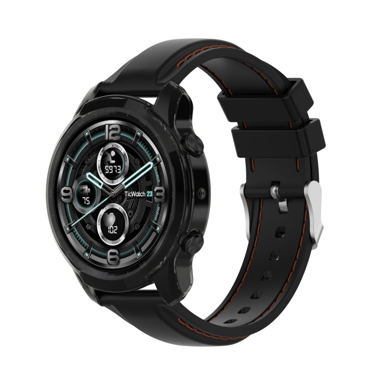 For TicWatch Pro 3 / Pro 3 Lite Half Coverage Hollowed TPU Protective Case
