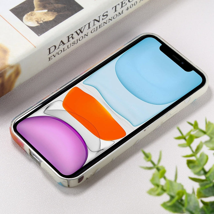 For iPhone 11 Shockproof Painted PC Protective Case (White)