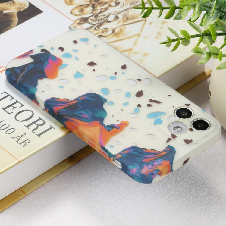 For iPhone 12 Shockproof Painted PC Protective Case