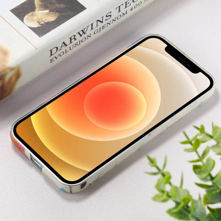 For iPhone 12 Shockproof Painted PC Protective Case
