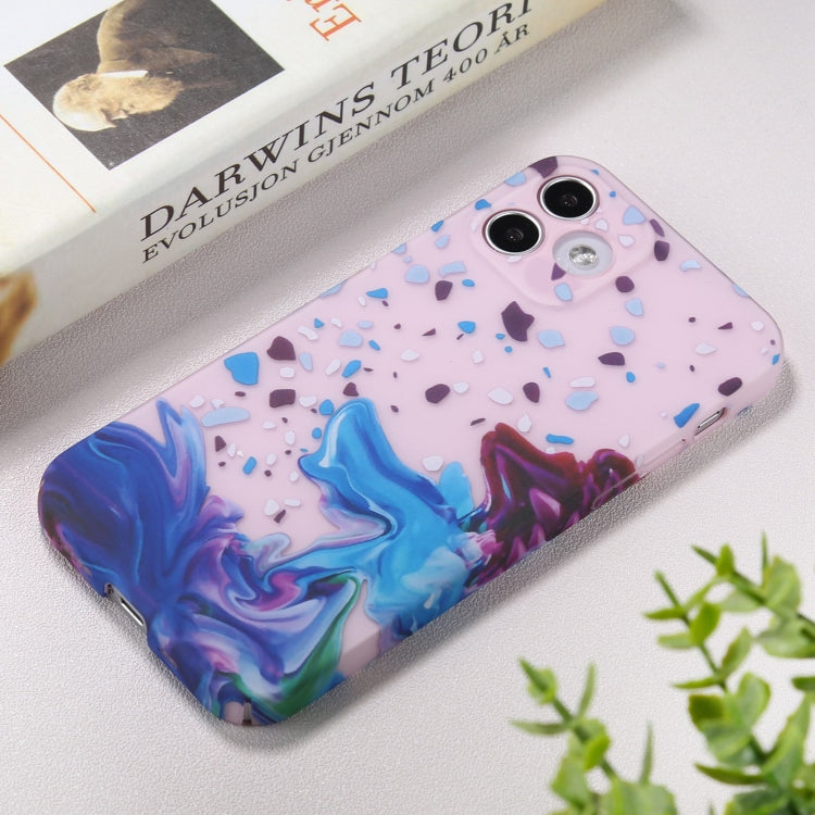 For iPhone 12 Pro Shockproof Painted PC Protective Case(Pink)