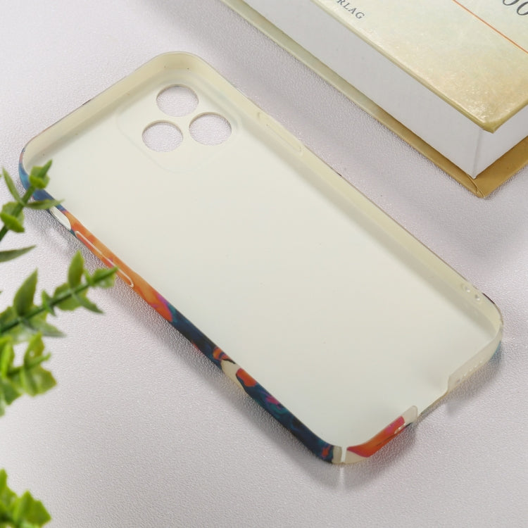 For iPhone 12 Pro Max Shockproof Painted PC Protective Case