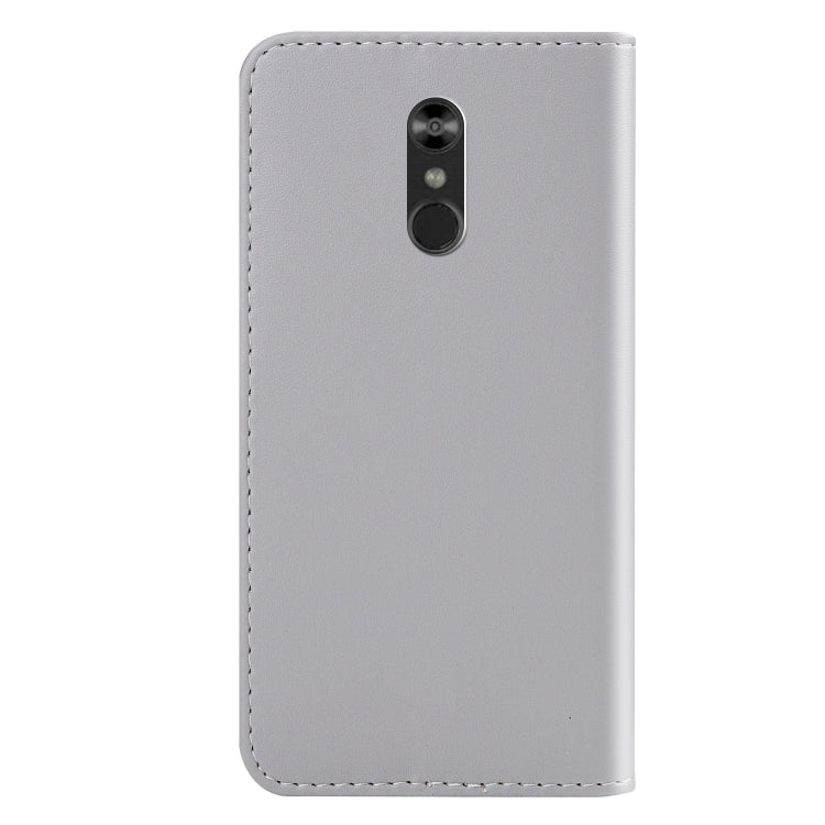 For LG Q Stylo 4 / Q8 Tricolor Stitching Horizontal Flip TPU + PU Leather Case with Holder & Card Slots & Wallet