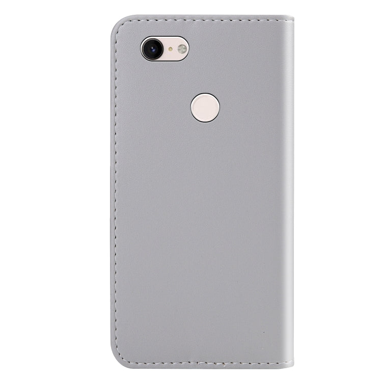 For Google Pixel 3a XL Tricolor Stitching Horizontal Flip TPU + PU Leather Case with Holder & Card Slots & Wallet