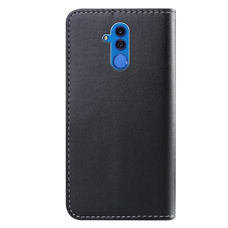 For Huawei Mate 20 Lite Tricolor Stitching Horizontal Flip TPU + PU Leather Case with Holder & Card Slots & Wallet
