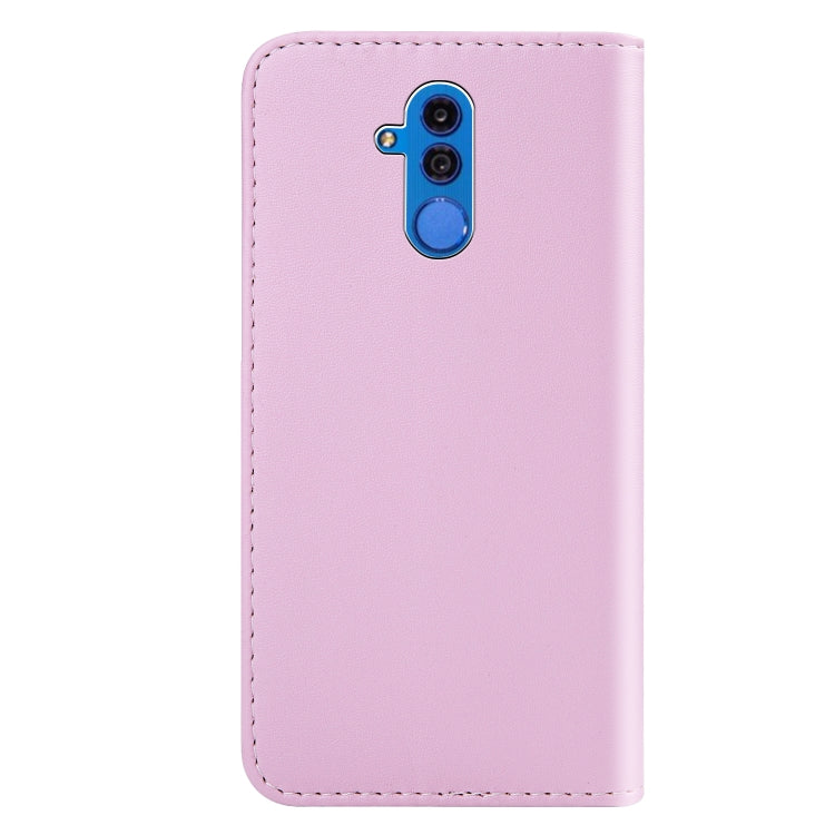 For Huawei Mate 20 Lite Tricolor Stitching Horizontal Flip TPU + PU Leather Case with Holder & Card Slots & Wallet