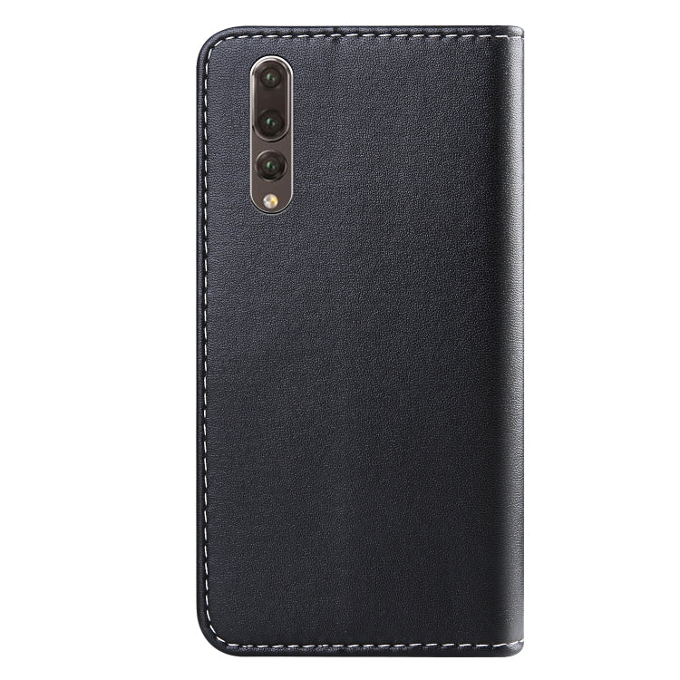 For Huawei P20 Pro Tricolor Stitching Horizontal Flip TPU + PU Leather Case with Holder & Card Slots & Wallet