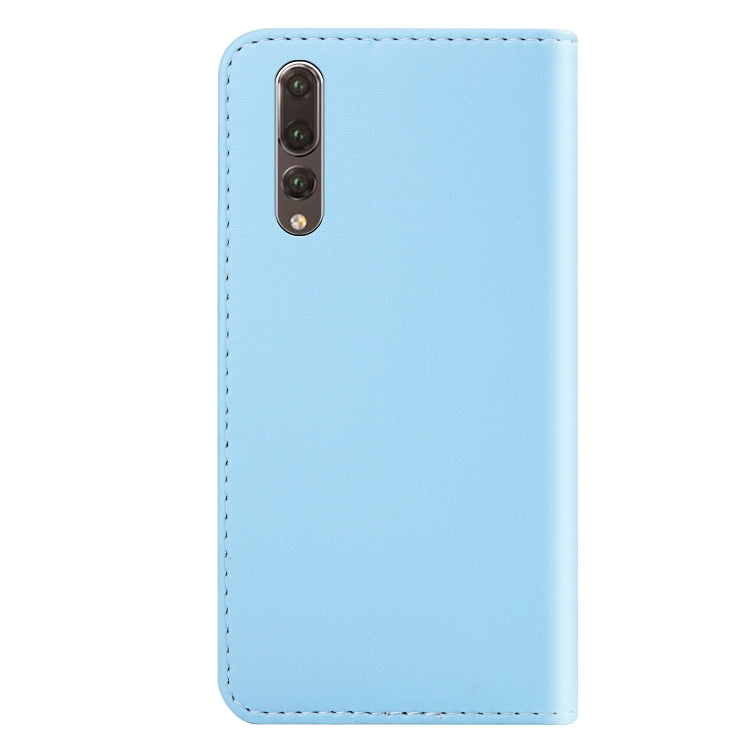 For Huawei P20 Pro Tricolor Stitching Horizontal Flip TPU + PU Leather Case with Holder & Card Slots & Wallet