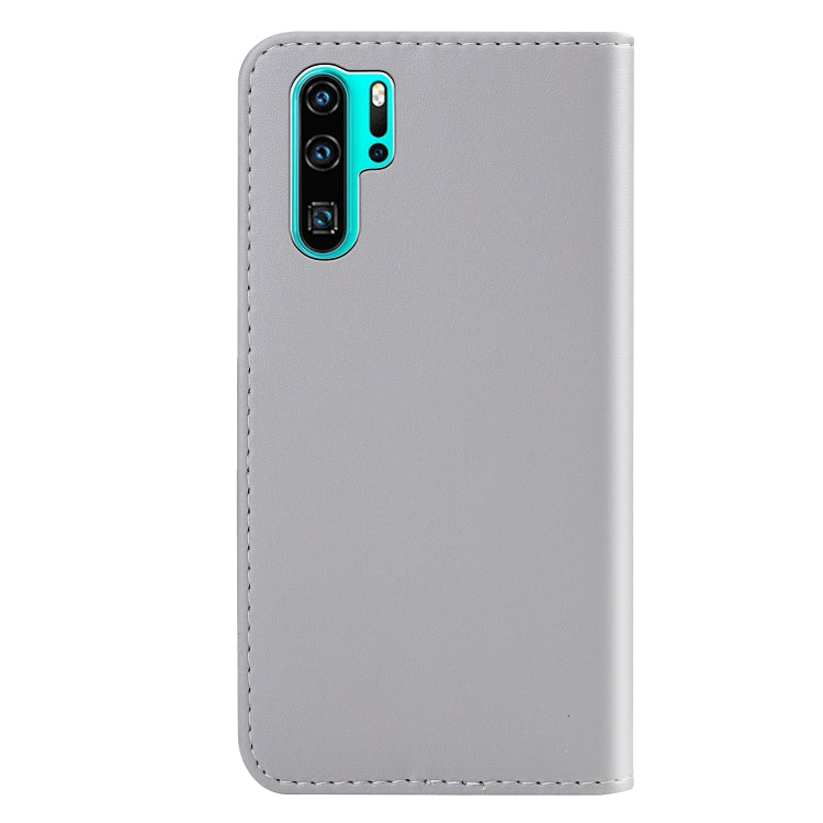 For Huawei P30 Pro Tricolor Stitching Horizontal Flip TPU + PU Leather Case with Holder & Card Slots & Wallet