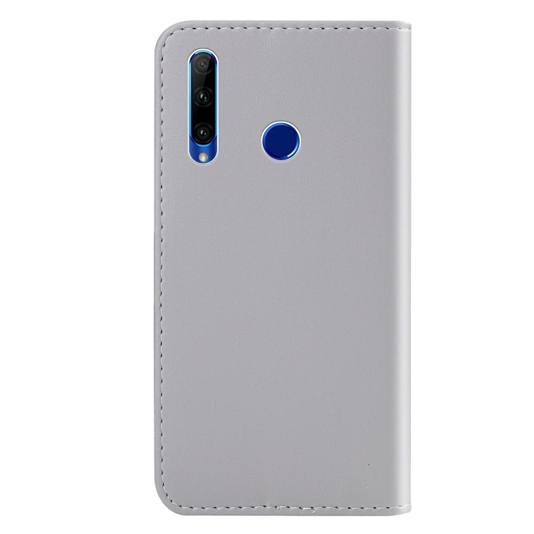 For Huawei Honor 10 Lite Tricolor Stitching Horizontal Flip TPU + PU Leather Case with Holder & Card Slots & Wallet