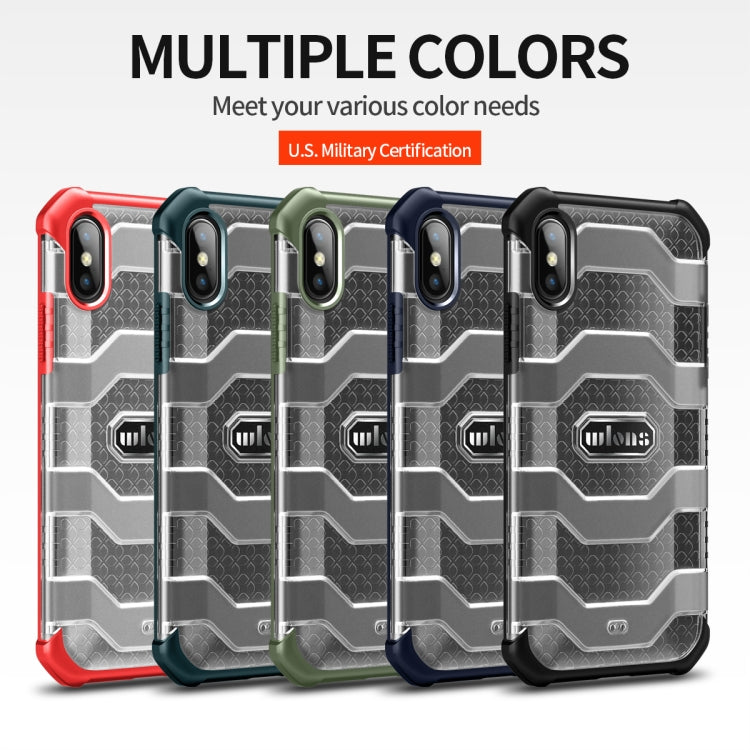 For iPhone X / XS wlons Explorer Series PC + TPU Protective Case