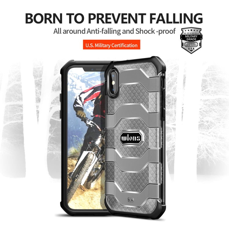 For iPhone XS Max wlons Explorer Series PC + TPU Protective Case
