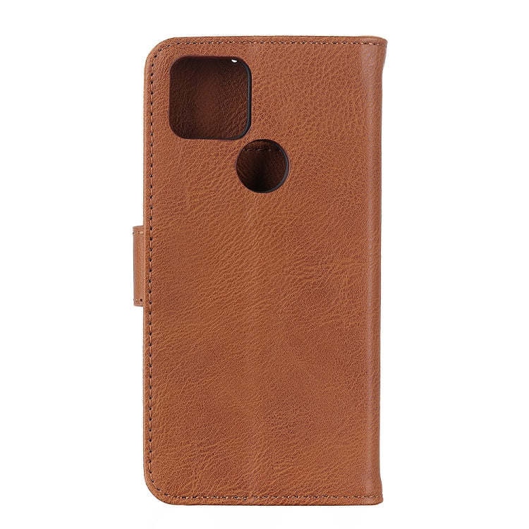 For Google Pixel 5A 5G KHAZNEH Cowhide Texture Horizontal Flip Leather Case with Holder & Card Slots & Wallet