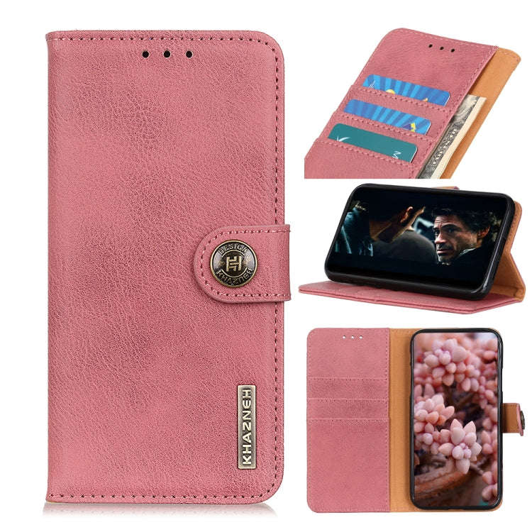 For Google Pixel 5A 5G KHAZNEH Cowhide Texture Horizontal Flip Leather Case with Holder & Card Slots & Wallet
