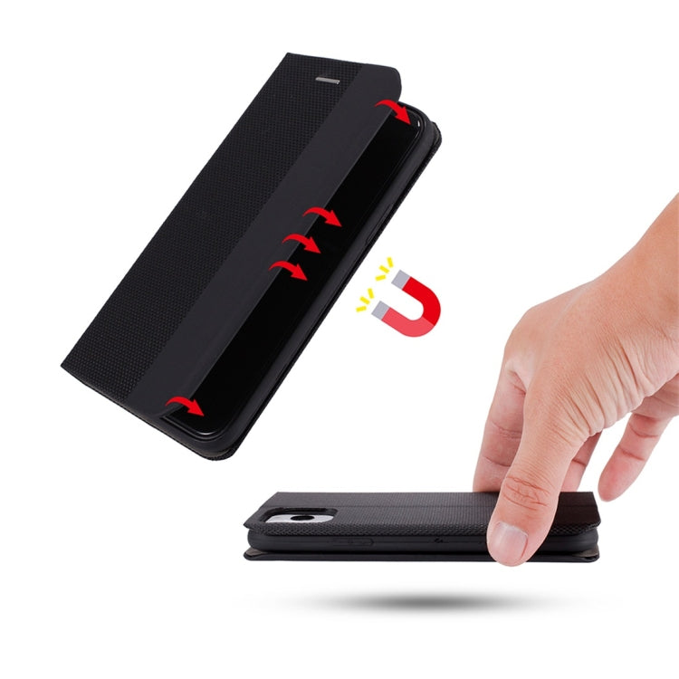 For iPhone 11 Ultrathin Shell Magnetic Horizontal Flip Leather Case with Holder & Card Slots