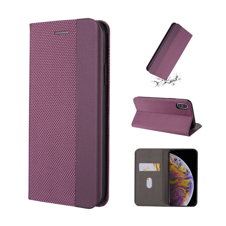 For iPhone X / XS Ultrathin Shell Magnetic Horizontal Flip Leather Case with Holder & Card Slots