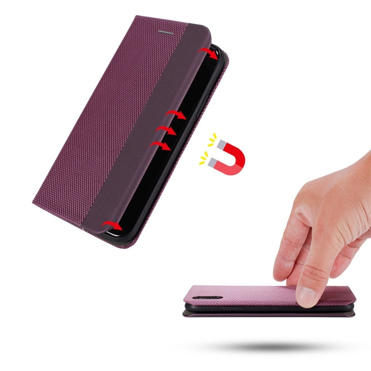 For iPhone X / XS Ultrathin Shell Magnetic Horizontal Flip Leather Case with Holder & Card Slots