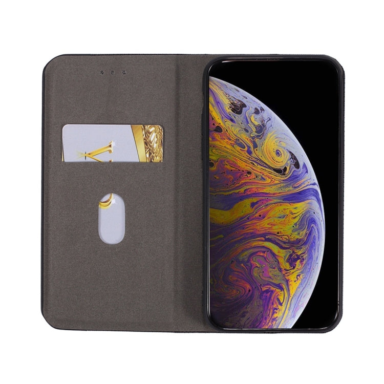For iPhone X / XS Ultrathin Shell Magnetic Horizontal Flip Leather Case with Holder & Card Slots