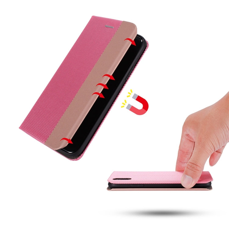 For iPhone XR Ultrathin Shell Magnetic Horizontal Flip Leather Case with Holder & Card Slots
