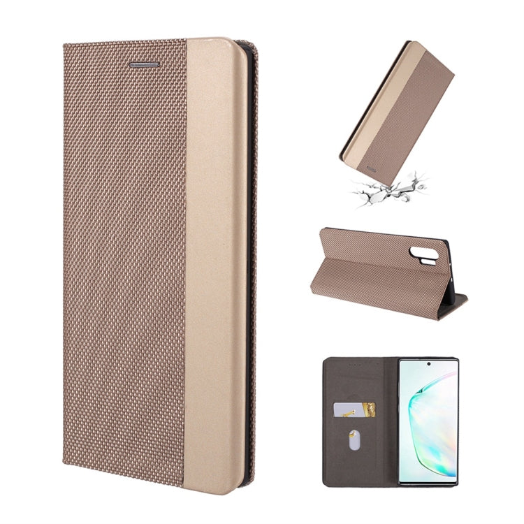 For Galaxy Note 10 Ultrathin Shell Magnetic Horizontal Flip Leather Case with Holder & Card Slots