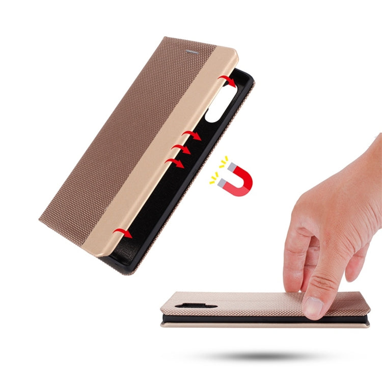 For Galaxy Note 10 Ultrathin Shell Magnetic Horizontal Flip Leather Case with Holder & Card Slots