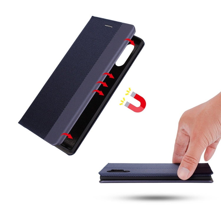 For Galaxy Note 10 Ultrathin Shell Magnetic Horizontal Flip Leather Case with Holder & Card Slots
