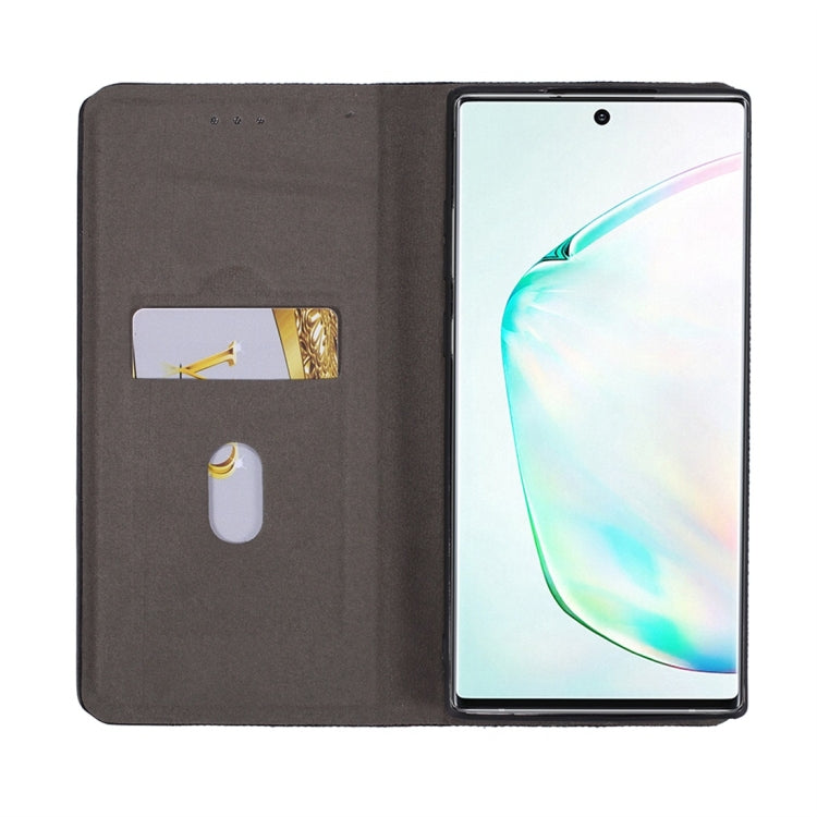 For Galaxy Note 10+ Ultrathin Shell Magnetic Horizontal Flip Leather Case with Holder & Card Slots