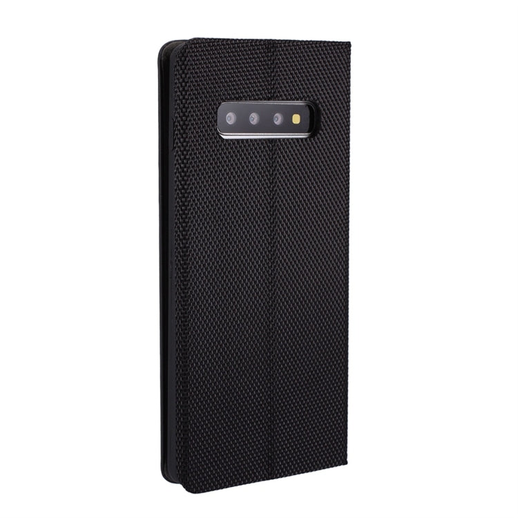 For Galaxy S10+ Ultrathin Shell Magnetic Horizontal Flip Leather Case with Holder & Card Slots