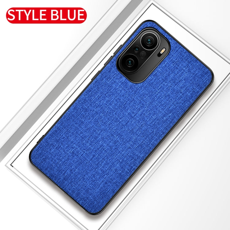 For Xiaomi Redmi K40 / K40 Pro / K40 Pro+ Shockproof Cloth Texture PC + TPU Protective Case