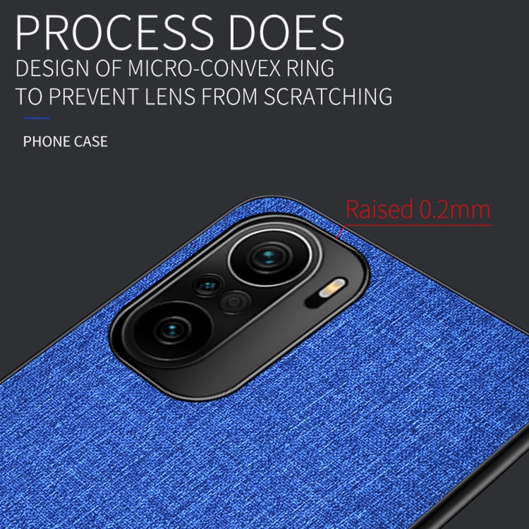 For Xiaomi Redmi K40 / K40 Pro / K40 Pro+ Shockproof Cloth Texture PC + TPU Protective Case