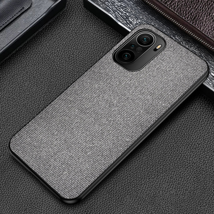 For Xiaomi Redmi K40 / K40 Pro / K40 Pro+ Shockproof Cloth Texture PC+ TPU Protective Case